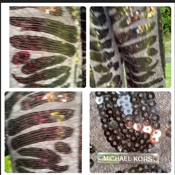 ❤️ Michael Kors   Sparkling Sequin sweater/dress   size L. Pl 37) - Picture 16 of 17